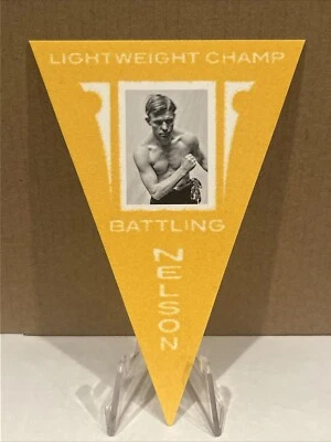 2012 Panini Golden Age - Ferguson Bakery Pennants Yellow #5 Battling Nelson - Image 1 of 2