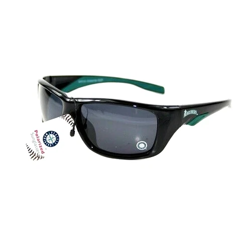 SEATTLE MARINERS SUNGLASSES FULL RIM SPORTS POLARIZED AND W/FREE POUCH/BAG NEW Cover