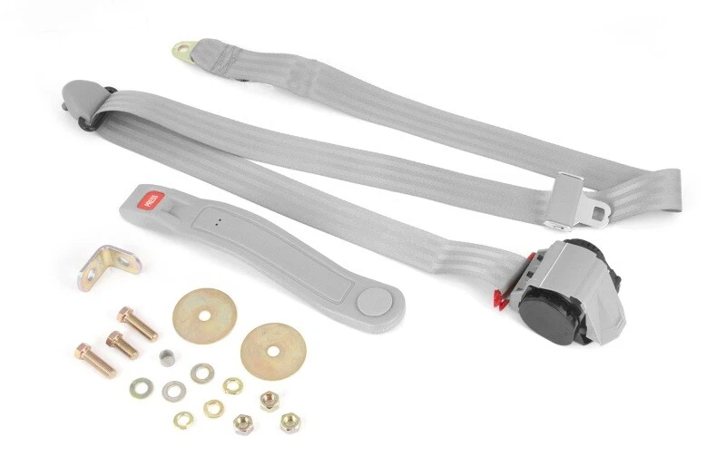 Cinturón de seguridad de 3 puntos gris OMIX 13202.32 76-83 CJ5 y 87-95 (Yj) piezas de rendimiento Foto 1 de 1