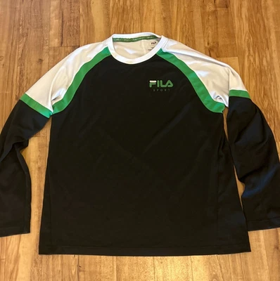 Fila Sport Adult Size Large Long Sleeve Shirt Moisture Wicking Gym Running Shirt - Image 1 of 4