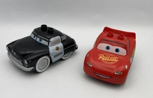Lego Duplo Figure Disney Cars Building Blocks Toy Sheriff Police Car & Lightning - Picture 1 of 5