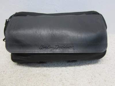 BOLSO DE CUERO NEGRO PARA HERRAMIENTAS/EQUIPAJE HARLEY DAVIDSON OEM #FD-12 Foto 1 de 4