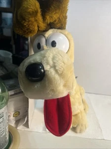Vintage Odie Plush Garfield Cartoon Dog 11” Stuffed Animal R. Dakin 1983 EUC - Picture 1 of 7