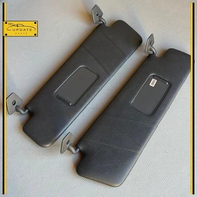 97-04 Mercedes R170 SLK230 conjunto de quebra sol esquerda e direita preto fabricante de equipamento original - Imagem 1 de 4