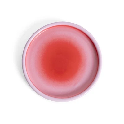 Piattino Degradé Helio Ferretti Fuoco Gres Rosso Ø10 - Immagine 1 di 2