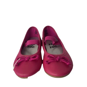 New Girls Shoes Size 5 1/2 From Zoe Pink Wirh Slip On With Bows - Picture 1 of 14