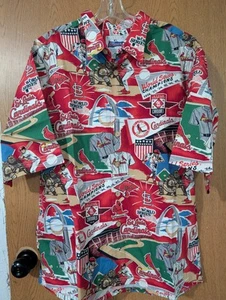 Reyn Spooner Genuine MLB St Louis Cardinals Aloha Hawaiian Shirt Mens Sz XL - Picture 1 of 14
