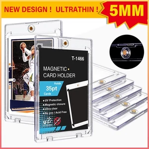5-100X Magnetische Standard Sammelkarten Halter 35PT Hartkarten Hüllen Hülle - Bild 1 von 11