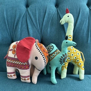 Safari Friends Peluche Elefante Jirafa Camello Comercio Justo de Esperanza Lote de 3 Animales - Imagen 1 de 9