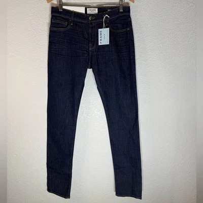 NWT Frame L’Homme Slim Mid Rise Slim Fit Men's Indigo Jeans 30 Waist 34 Length - Image 1 of 4