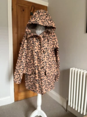 Barbour Animal Print “Somalia” Hooded Waterproof Coat Size 10 worn twice - Image 1 of 4