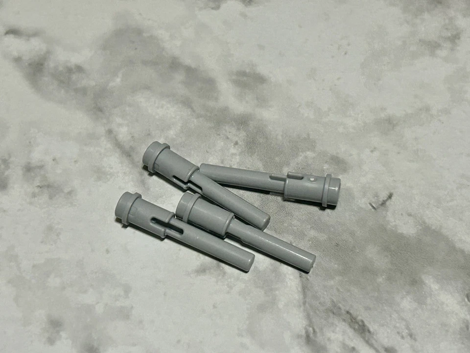 Lego Parts (4) ~ Light Bluish Gray Technic, Pin 1/2 (Flick Missile) ~ No 61184 - Image 1 of 1