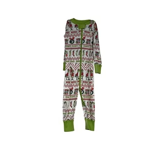 HANNA ANDESSON- BOYS 80CM 18-24 MOS - WHITE ORGANIC COTTON GRINCH CHRISTMAS PJ'S - Picture 1 of 3