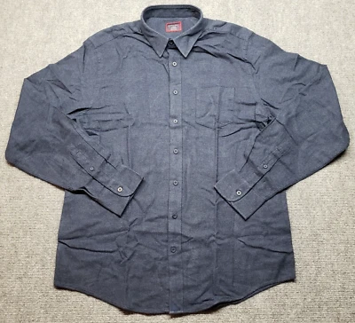 UNTUCKit Fuligni Shirt Mens LT Regular Blue Flannel Long Sleeve Cotton New - Image 1 of 4