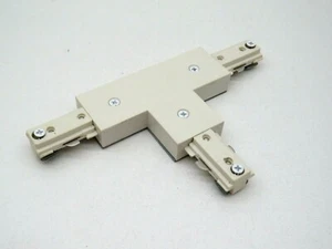PLC Lighting TR132WH One-Circuit T-Type Tee Track Connector Union White - Picture 1 of 8