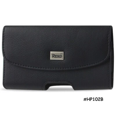 HP102B-BK REIKO EXTRA LARGE POUCH BELT LOOP HOLSTER CELL PHONE CASE UNIVERSAL - Image 1 of 4