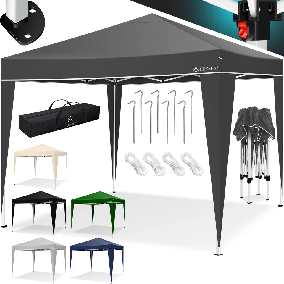 KESSER® Pavillon 3x3m Faltpavillon Popup Partyzelt Gartenzelt Wasserdicht Zelt - Bild 1 von 1