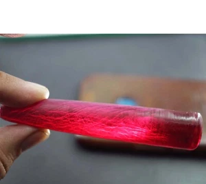 Certified 207.25 Ct Red Burmese Ruby corundum Rough, naturally Loose Gemstone - Picture 1 of 6