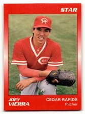 1989 Star #189 Joey Vierra    Cedar Rapids Reds Baseball Cards NM-MT ID:62301