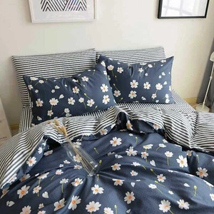 HighBuy Duvet Cover Queen Floral Bedding Set Queen Shabby Chic Boho Cotton Du... - Picture 1 of 7