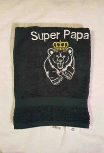 Handtuch bestickt 50x100cm Geschenk für Papa - Bild 1 von 1