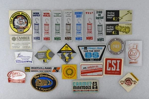 Lot of 25 Vintage Coal Mine Related Advertising Stickers Decals 1980s 1990s - Picture 1 of 8