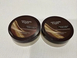 Bath & Body Works Warm Vanilla Sugar Intense Moisture Body Butter 7oz (Lot Of 2) - Picture 1 of 4