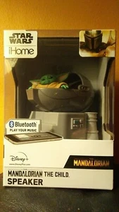 STARWARS- MANDSLORIAN THE CHILD. SPEAKER- iHome- BLUETOOTH- DISNEY - Picture 1 of 6