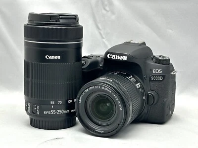 Beaytiful Canon EOS 9000D(77D) with Double Lens EF-S 18-55mm Lens & 55-250mm STM - Image 1 of 4