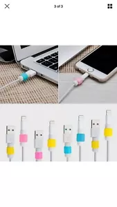 Salvacavo dati per cavi di alimentazione Apple confezione da 2 colori Asst - Foto 1 di 4
