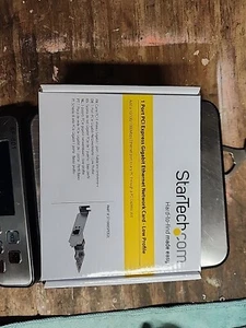 STARTECH 1 PORT GIGABIT ETHERNET NETWORK CARD PCI-EXPRESS ST1000SPEX2L - Picture 1 of 2