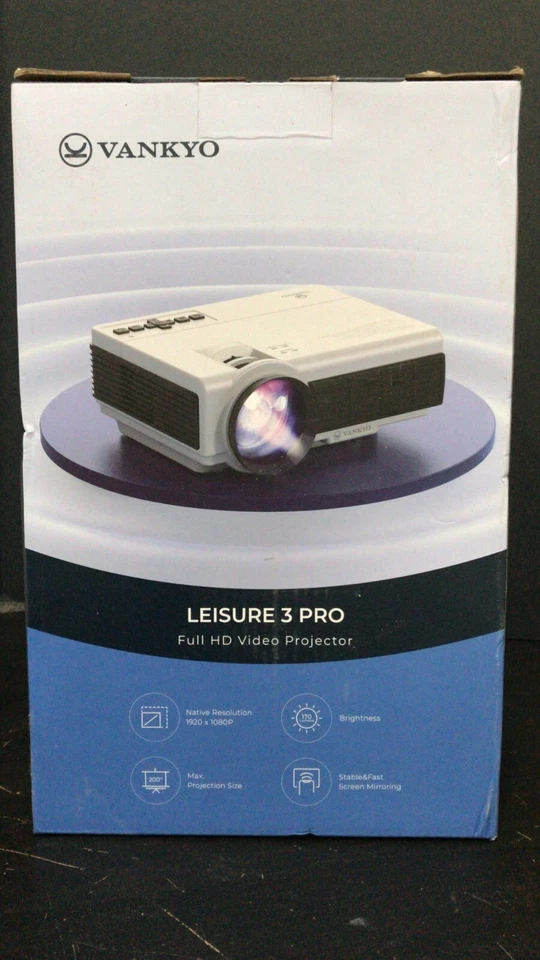 VANKYO Leisure 3 Pro Native 1080P Projector Full HD 5G Wifi Projector with LCD