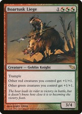 Boartusk Liege Shadowmoor HEAVILY PLD Red Green Rare MAGIC MTG CARD ABUGames