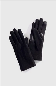 J.Jill ~ L/XL ~ NEW Excellent Warm Wool-Blend Smart Gloves ~ Black ~ NWT - Picture 1 of 5
