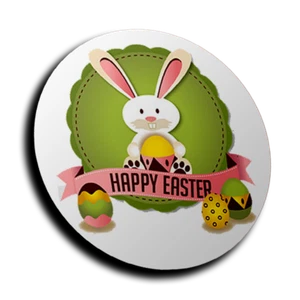 Easter Bunny Stickers Personalised for sweet cones. Fast and free delivery - Picture 1 of 6