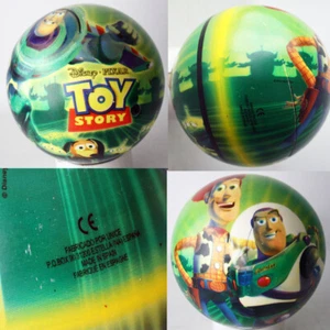 RARE DISNEY PIXAR TOY STORY WOODY BUZZ RUBBER BALL BY UNICE SPAIN NEW NOS ! - Picture 1 of 6