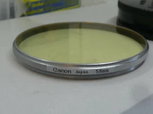 Canon Thin Silver Lens Filter 58mm SY44 2C + keeper case - Picture 1 of 3
