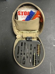 OTIS 45 Cal Pistol Cleaning Kit Military Coyote Brown. MOLLE Case - Picture 1 of 6