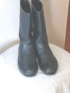 Gucci Camelot Microguccissima Nero Leder Logo Stiefel, Größe 38,5 / 8,5 - Bild 1 von 11