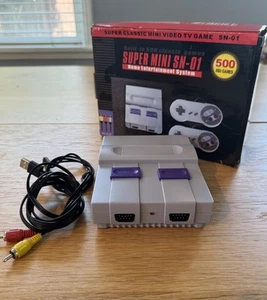 Super Mini SN-01 Console With 500 Built In 8 bit Games - TESTETD - Picture 1 of 3