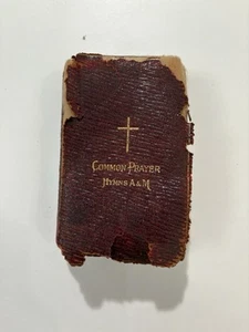 Vintage Small Common Prayer Hymns A & M Leather Bound Prayer Book - Picture 1 of 17