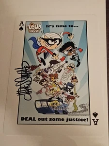 The Loud House Promo Postcard hand Signed by Creator Chris Savino SDCC Rare - Picture 1 of 3