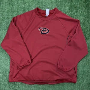 Arizona Diamondbacks Pullover Warm-Up Shirt Maroon Majestic Gr. 2XL MLB Baseball - Bild 1 von 10
