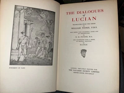 The Dialogues of Lucian William Tooke Navarre Society Limited Edition Only 2000 - Imagem 1 de 4
