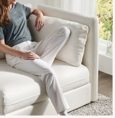 DESCATALOGADO NUEVO Almohada Trasera Ikea VALLENTUNA + Funda Imitación Cuero 18x31" SELLADA Foto 1 de 4