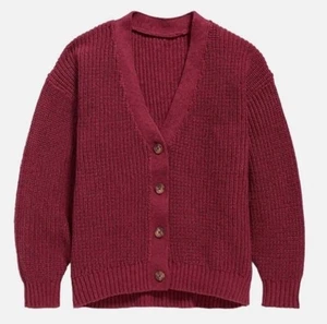 Old Navy Girls Size L 10 Knit Button Front Long Sleeve Cardigan Sweater NWT - Picture 1 of 15