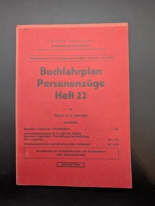 Buch Buchfahrplan Heft 22 Deutsche Bundesbahn 1973 BD München  - Bild 1 von 10