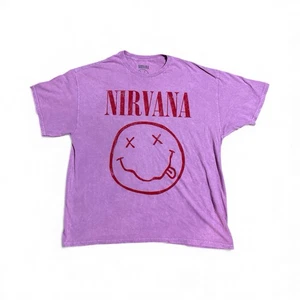 Nirvana Shirt Herren 1X Smiley Gesicht Grafik Band Tee T-Shirt Grunge Rock Musik - Bild 1 von 3