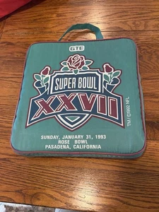 Cojín de asiento Super Bowl XXVII 92 Bills Vs Dallas 1993 Rose Bowl NFL Fútbol - Imagen 1 de 7