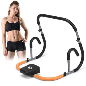 Ab Fitness Crunch Abdominal Exercise Workout Machine for Glider Roller & Pushup - Picture 1 of 11